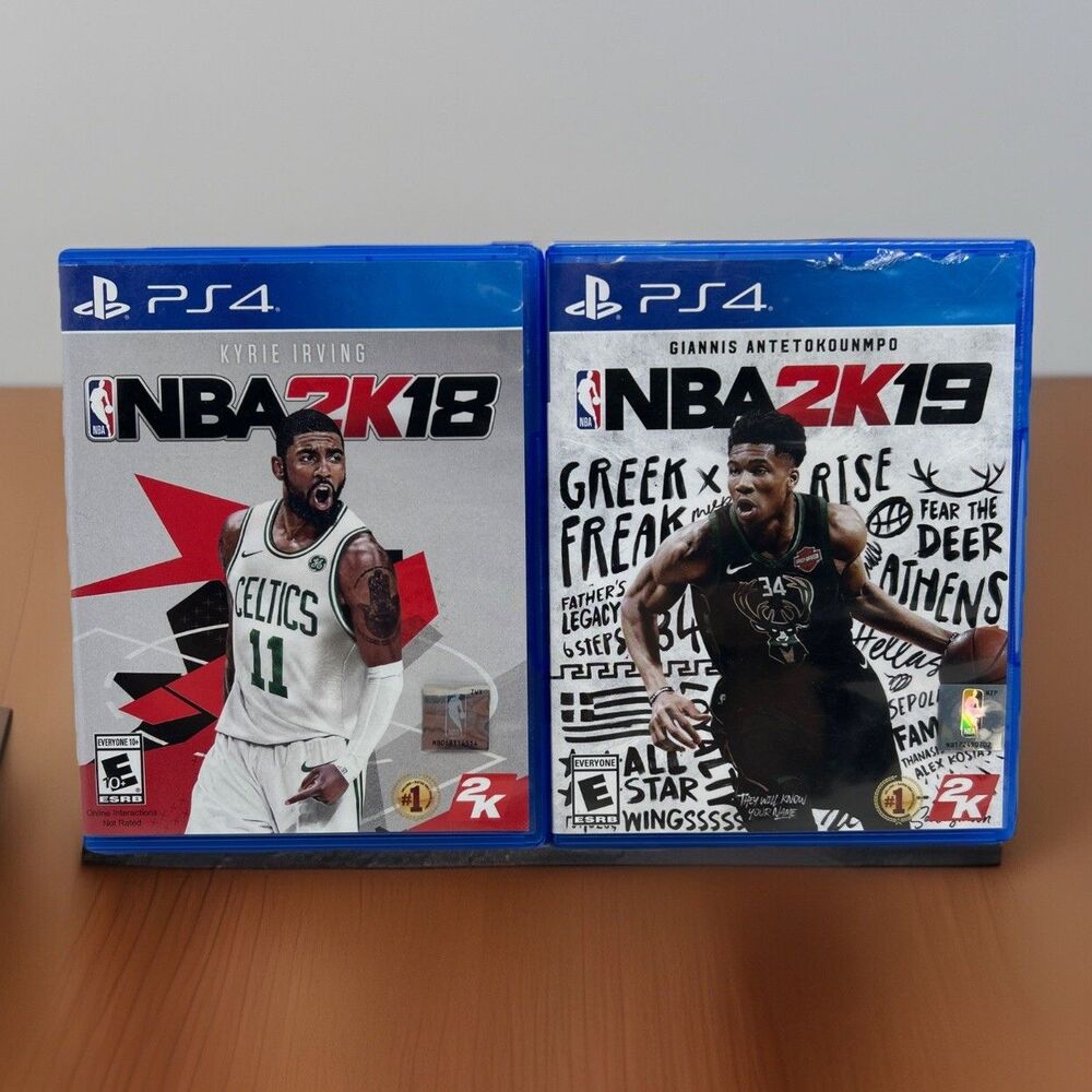 Lot of 2 Games NBA 2K18 And 2k19 For Sony Playstation 4, PS4‎ - VGC- CIB